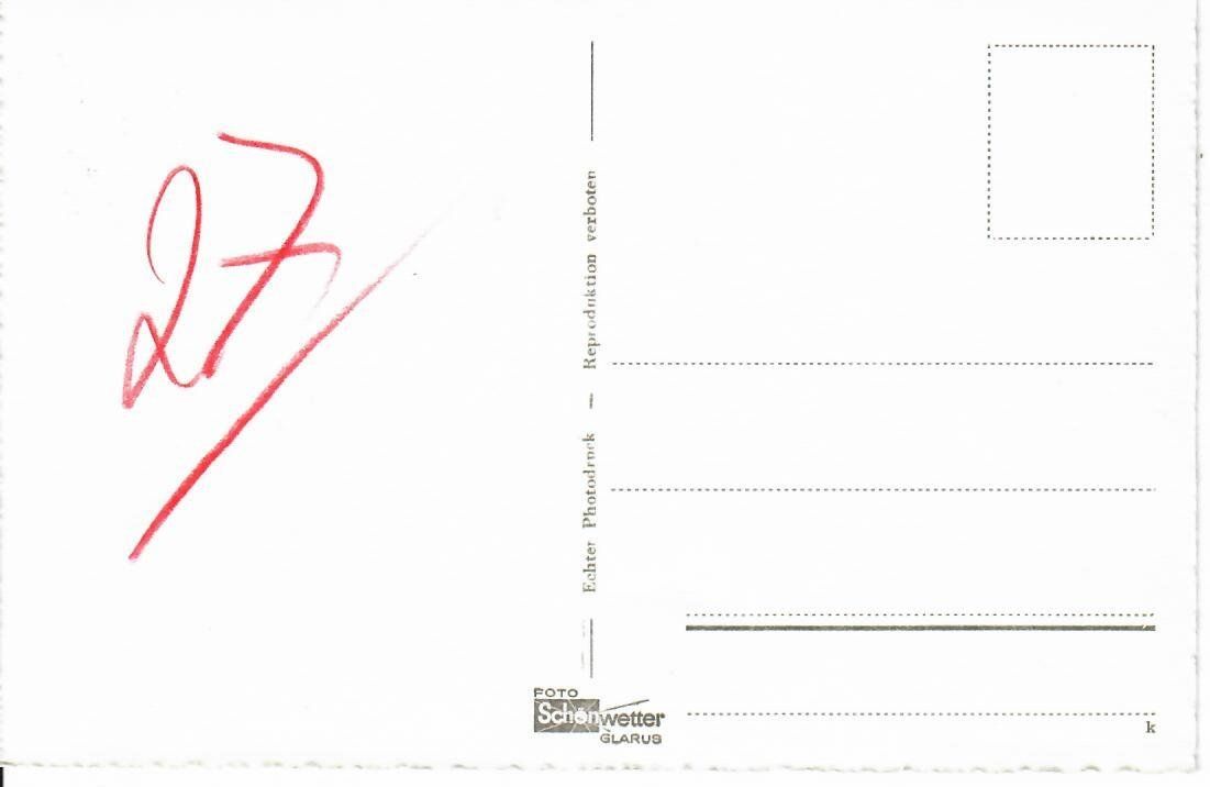 Cartoline postali: am Klöntalersee – Usato da Hochdorf venduto da Ziegel-16 1