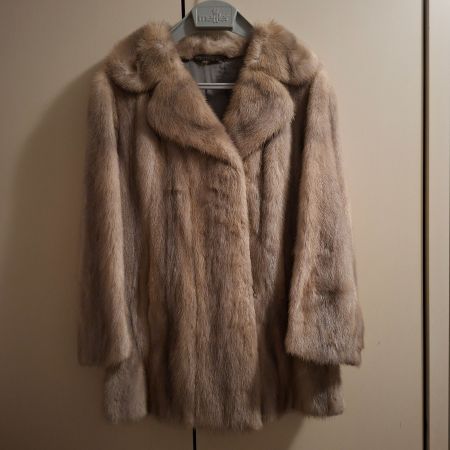 Edle Nerz Jacke beige