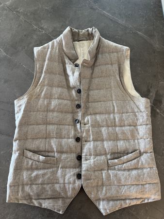 Suitsupply Weste/Bodywarmer aus Leinen Braun Gr.L