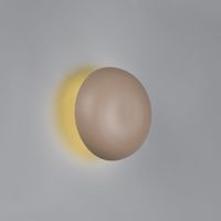 LED Wandleuchte, Beige, Akku, 16 cm Ø
