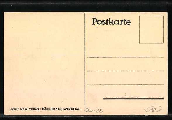 Cartoline postali: Künstler-AK Langenthal, Marktgasse – Usato da Berlin venduto da bartko-reher 1