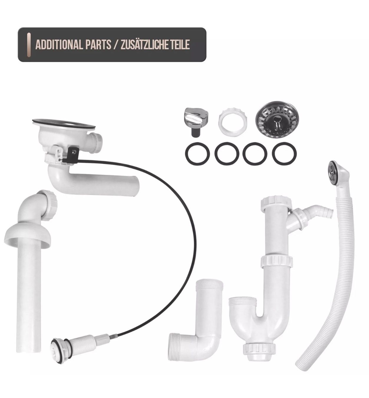 Lavabi & lavandini: + Granitspüle + Siphon Einbauspülle Komplet set – Nuovo e nell'imballaggio originale da Amriswil venduto da JaJa-Express 6