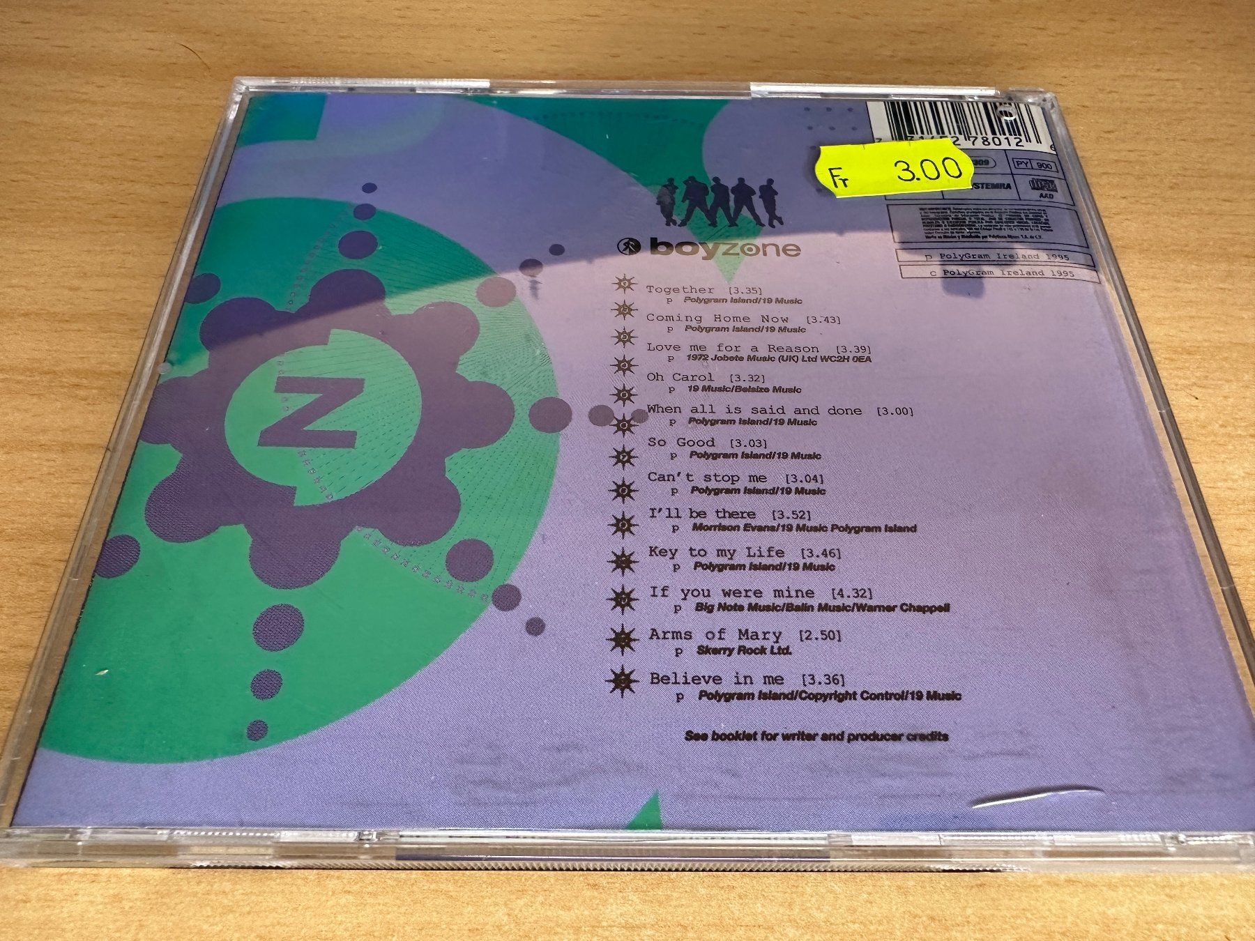 CD: Boyzone – Said And Done – Usato da Rikon im Tösstal venduto da Alpenmutz 1