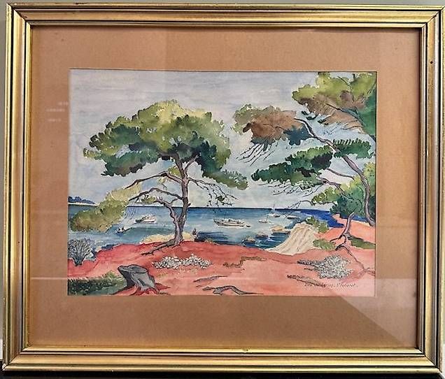Dipinti: TABLEAU ILES de LERINS - St Honorat – Usato da Genève venduto da theo-zb2m