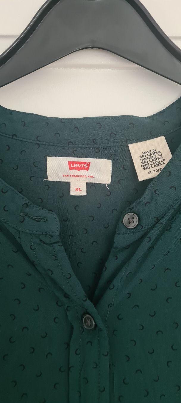 Levi's Camicette: Levi's Damenbluse grün gemustert Gr. XL Herbstmode – Usato da Rapperswil SG venduto da lemiii 3