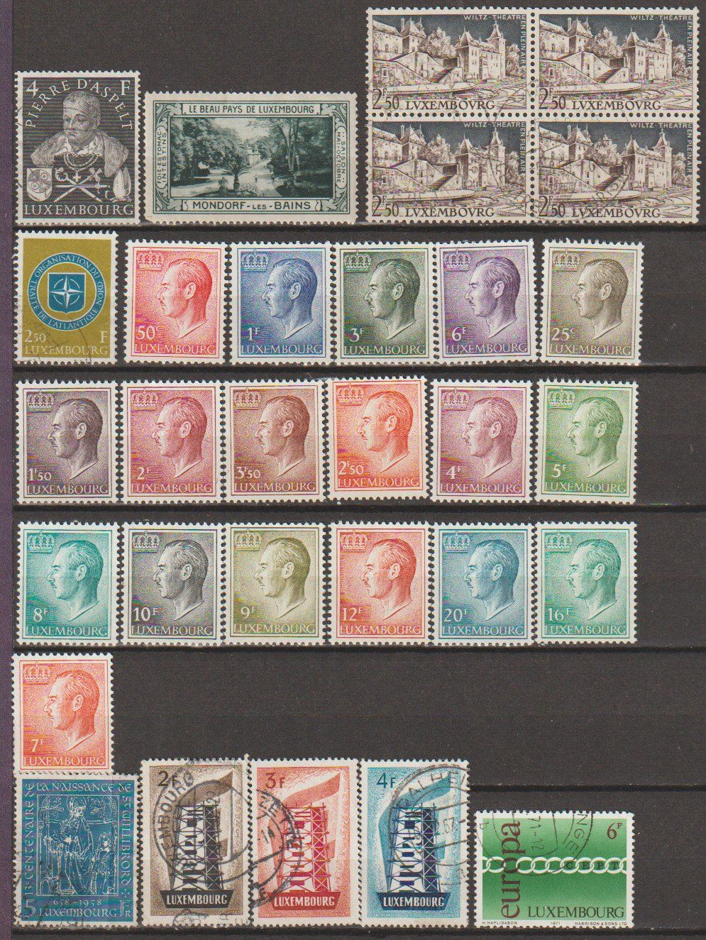 Tous les timbres: Luxembourg collection diverse état – D'occasion à Crans-Montana par kira56