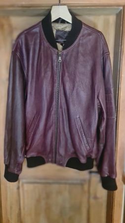 vintage bomber leder jacke