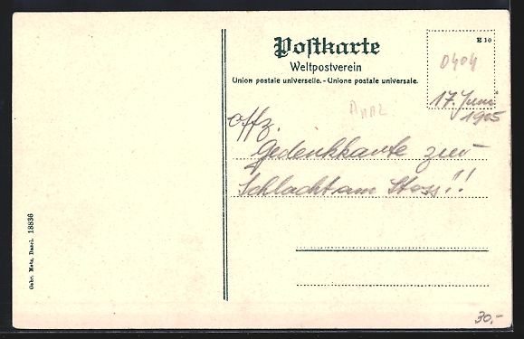 Cartoline postali: Pass Stoss, Schlachtkapelle am Stoss, De – Usato da Berlin venduto da bartko-reher 1