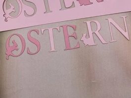 Stanzschablone Nr.287, Schrift Ostern gross(Sizzix geeignet)
