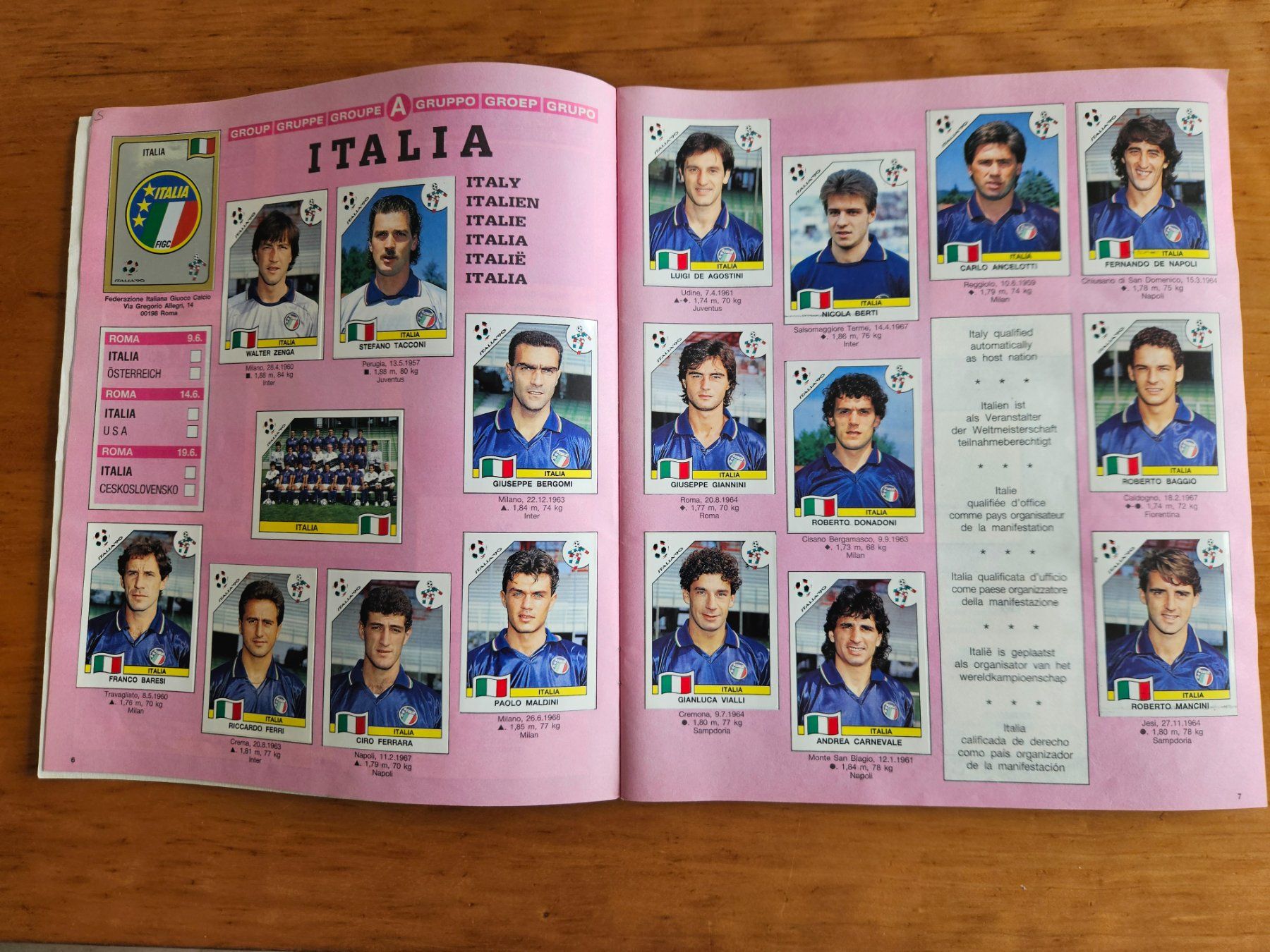 Panini Album: Album Italia '90 World Cup Panini – Usato da Kollbrunn venduto da tsrg2013 1