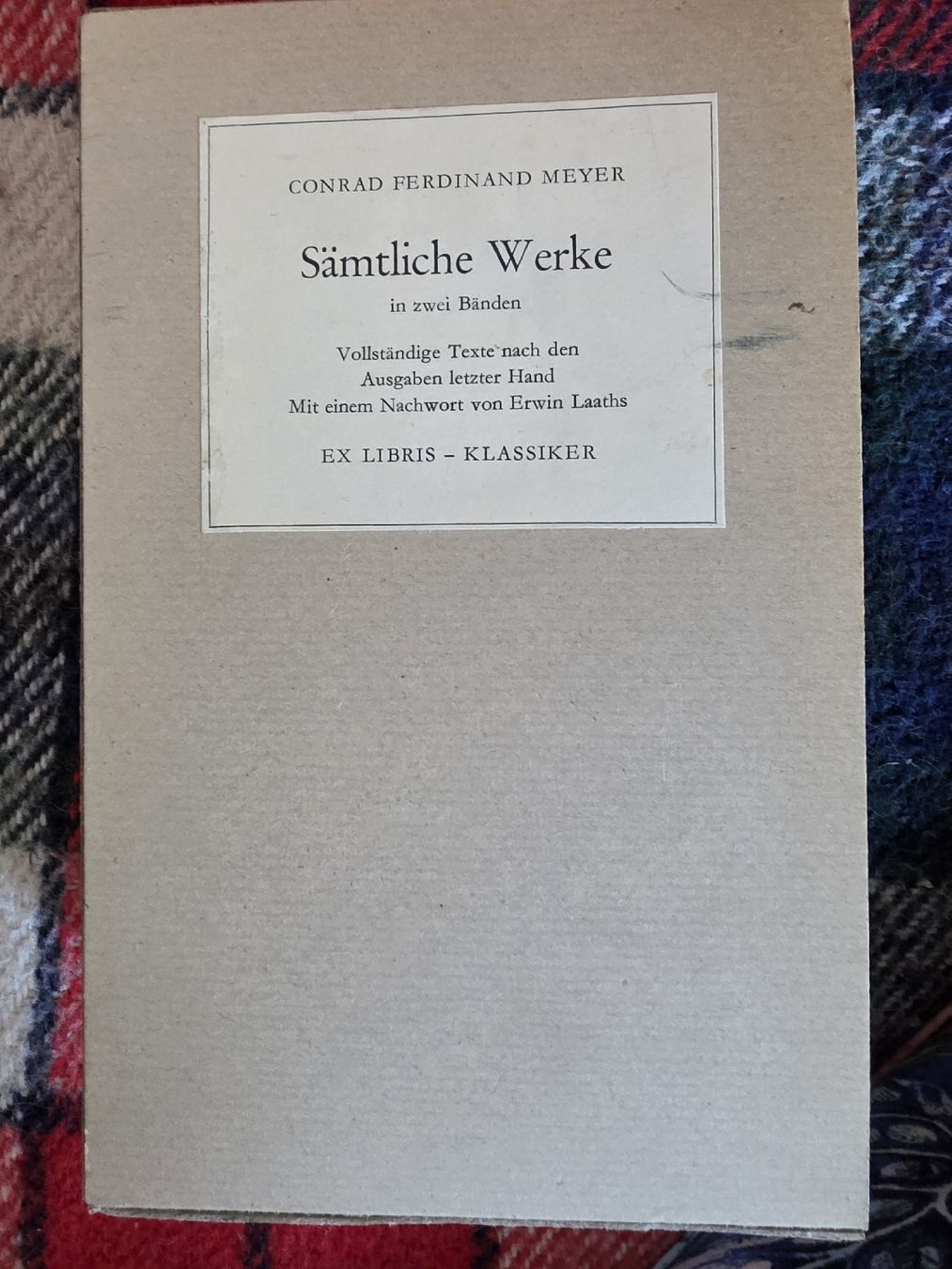 Libri: Conrad Ferdinand Meyer Saemtliche Werke 2 Bände Box – Nuovo (secondo la descrizione) da Hinwil venduto da Ehretstock8