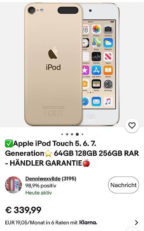Lettore multimediale portatile: Apple iPod touch 64Gb – Usato da Lugano venduto da dir_5287 3