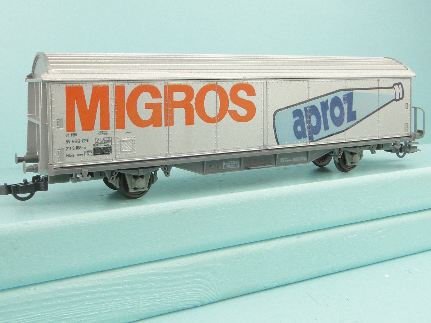 Roco Modellini di ferrovie: Roco 4340B SBB Hbis Migros Aproz – Usato da Bülach venduto da cann11 3