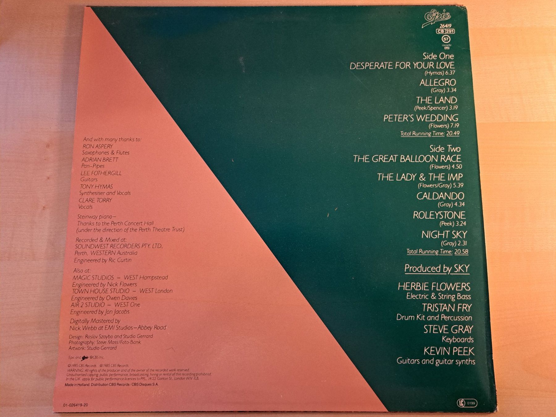 Dischi in vinile: LP Sky. the great balloon race – Usato da Glashütten venduto da Christheswiss 1