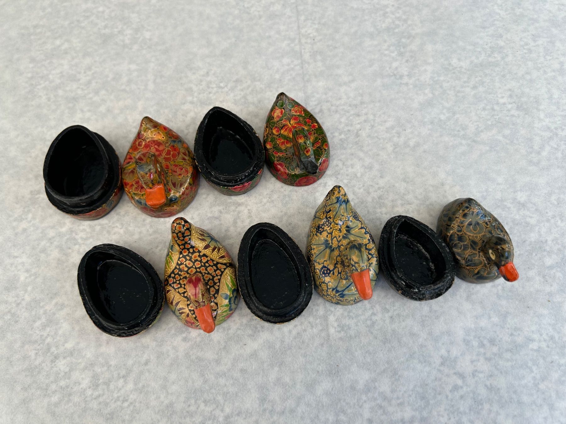 Statuette: 5 Entenfiguren bunt bemalt guter Zustand – Usato da Etzelkofen venduto da Botti50 3