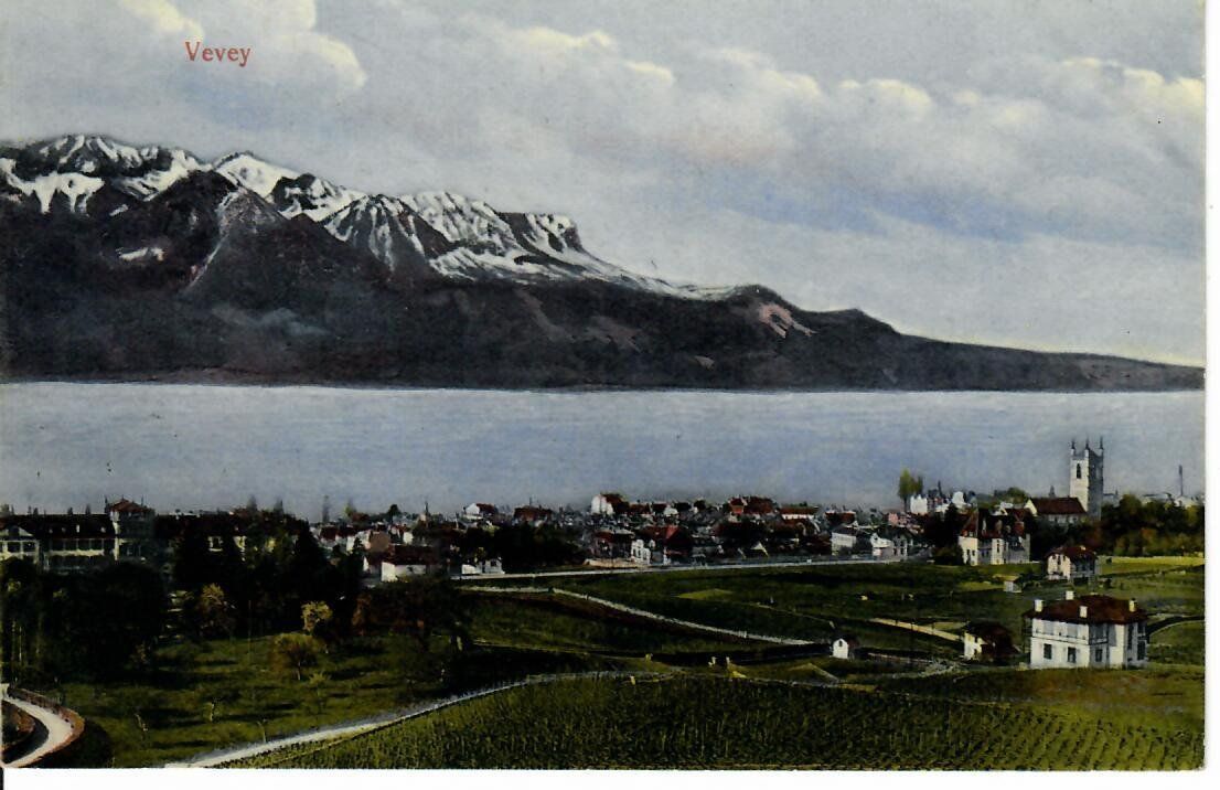 Cartoline postali: Vevey 1909 – Usato da Hochdorf venduto da Ziegel-16