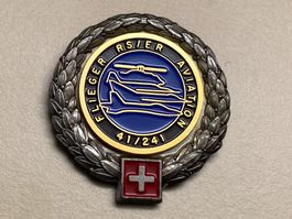 Beret Emblem: Flieger Schule 41/241 Payerne - CH Luftwaffe