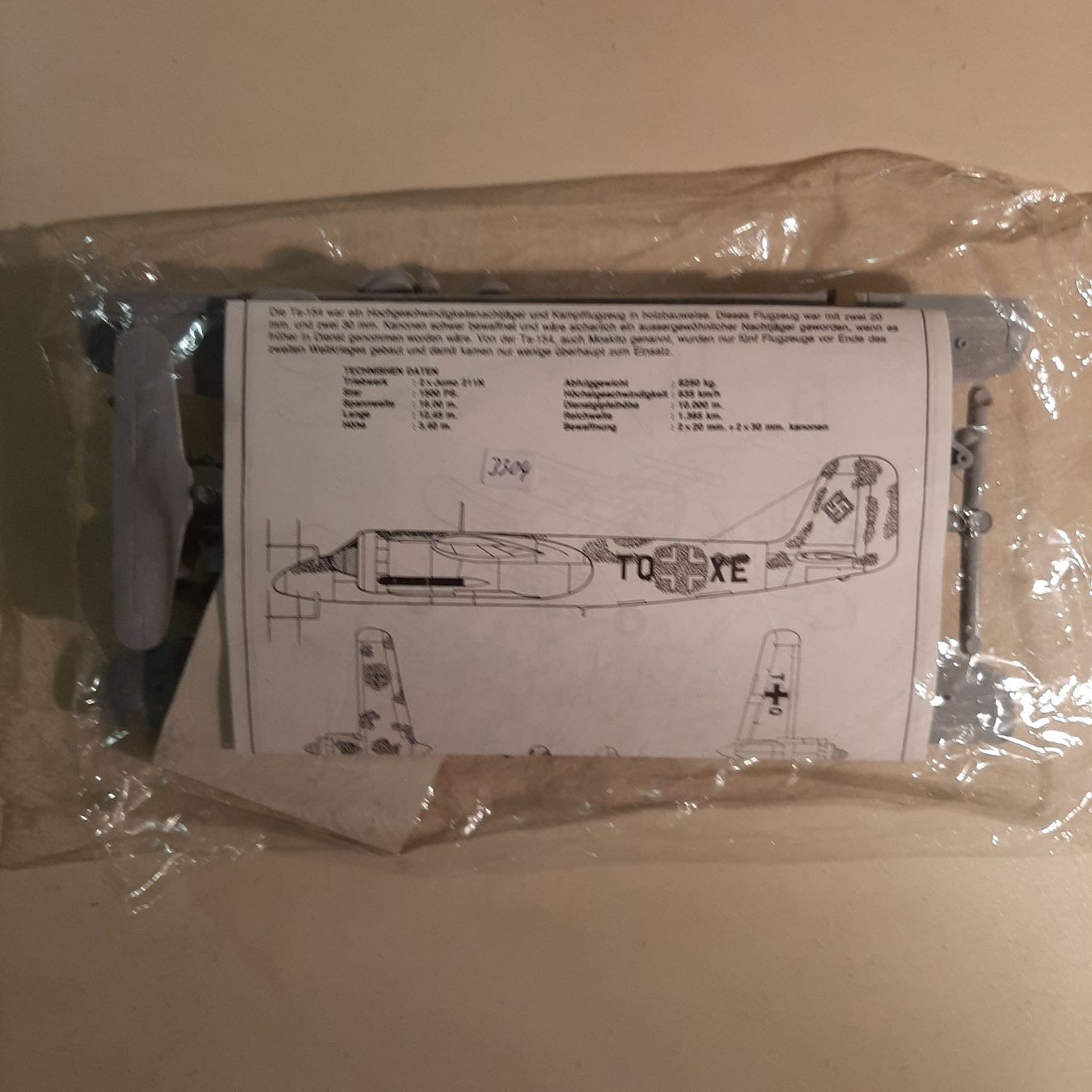 Kit di modellismo & Modellini statici: 3304 ... Focke-Wulf FW TA 154 ... PM 209 – Usato da Bonstetten venduto da Benibanny59
