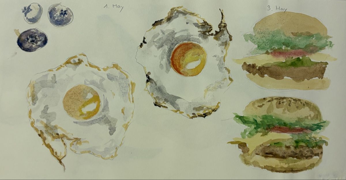 Gemälde: Aquarell - Lebensmittelstudien – Neu (gemäss Beschreibung) aus Chur von notia13