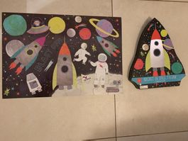 Puzzle Rocket 🚀  in space