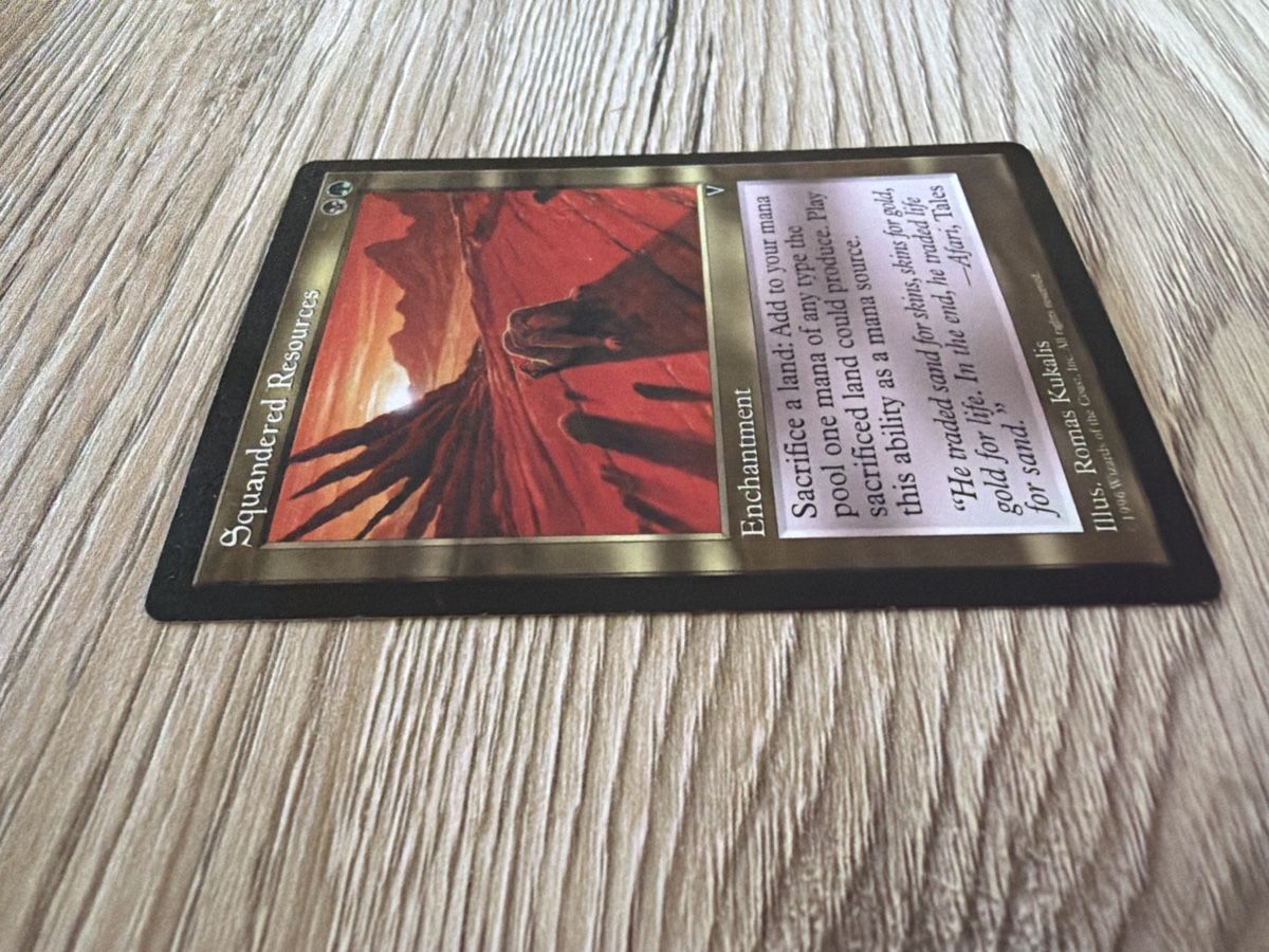 Magic The Gathering Carte collezionabili: Magic the Garhering: Squandered Resources, EX – Usato da St. Gallen venduto da lob_bkw9 1