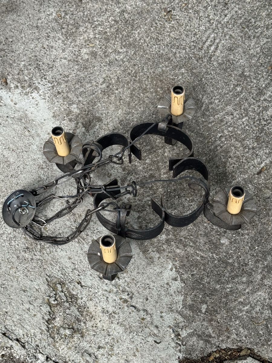 Lampadari & plafoniere: Rustikale Eisen-Hängelampe, Dachbodenfund – Usato da Uhwiesen venduto da mic_kd6g 3
