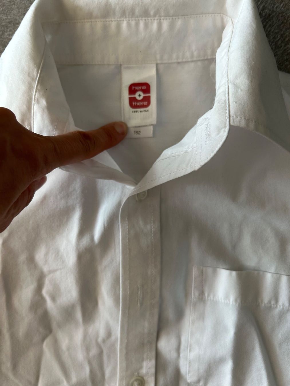 C&A Hemden, T-Shirts & Polos: Hemd weiss gr. 152 – Gebraucht aus Arbedo von nadia1973 1
