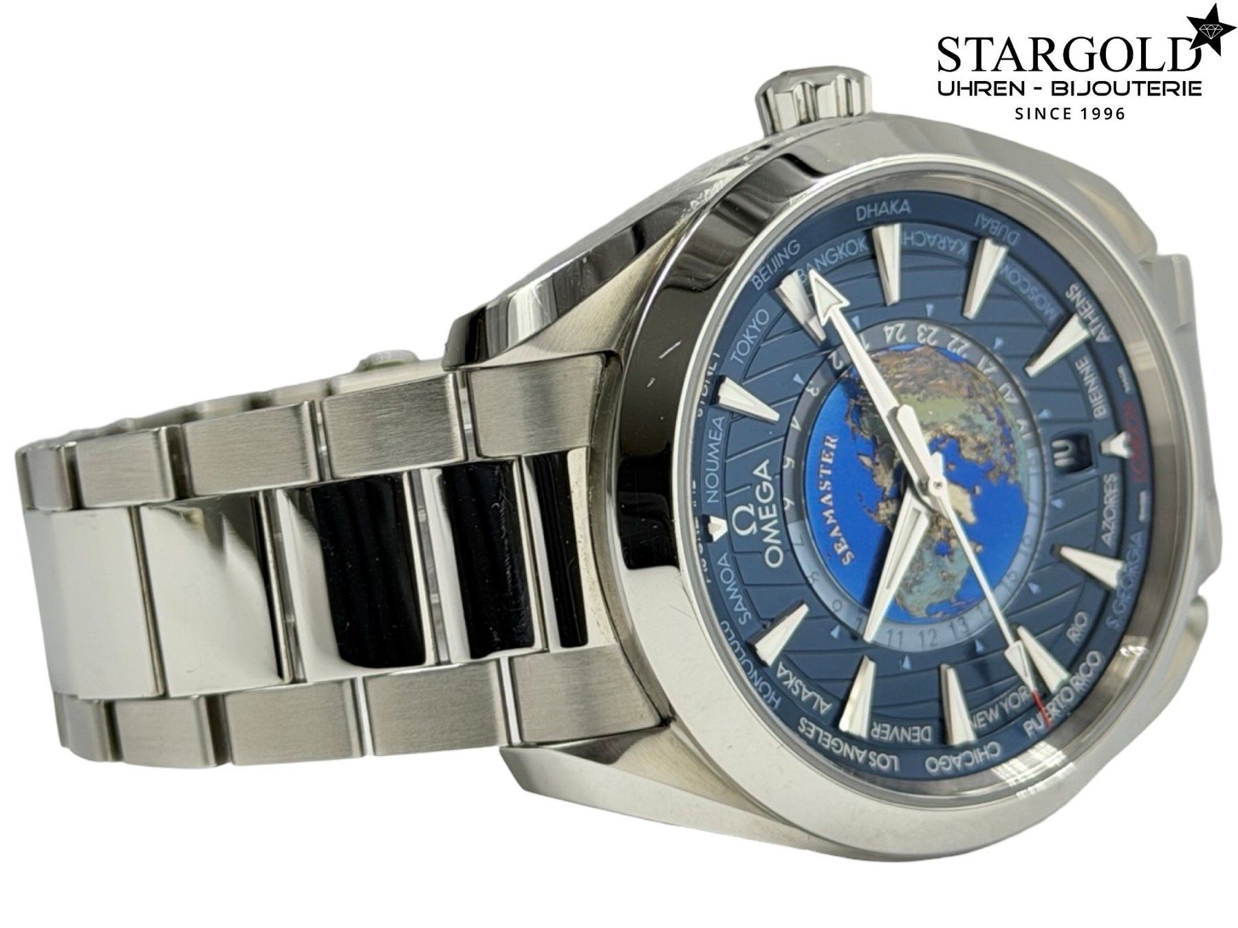 Omega Orologi: Omega Seamaster Aqua Terra Worldtimer - 220.10.43.22.03.001 – Usato da Zürich venduto da Stargold-Uhren 2