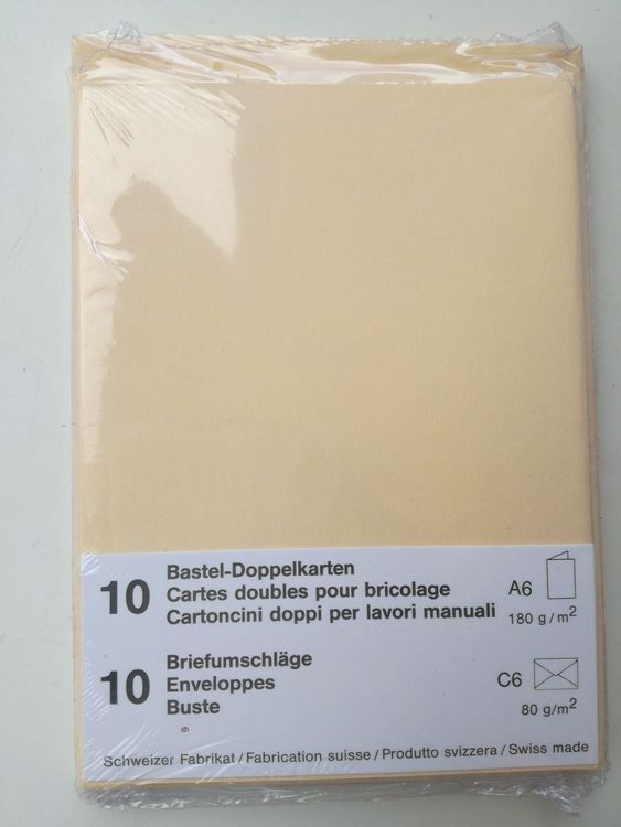 5 Stück Runde Blende-Karten A6 Mit Umschlägen – Cremefarben, 250 G/m², Blende 65 Mm, Für Bastelprojekte