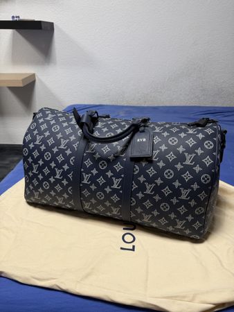 Louis Vuitton Keepall Monogramm blue