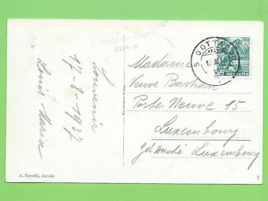 Cartoline postali: San Gottardo,  Gotthardhospitz – Usato da Zürich venduto da t24_de 1