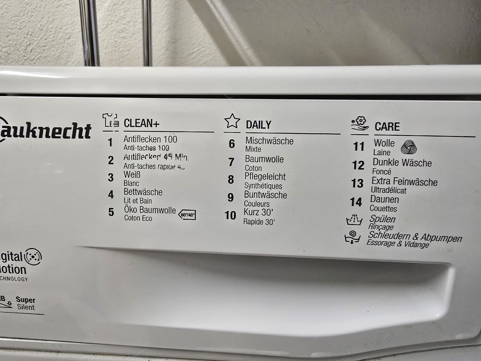 Lave-linge Bauknecht 7kg, A+++ (D'occasion) à La Neuveville pour CHF ...