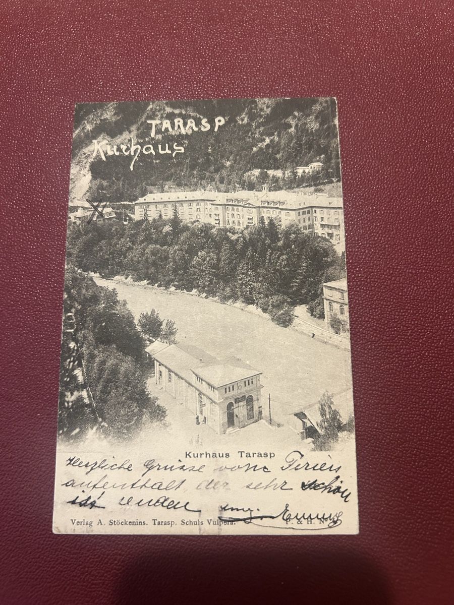 Cartes postales: Tarasp Kurhaus 1908 – D'occasion à Breganzona par Milesbo