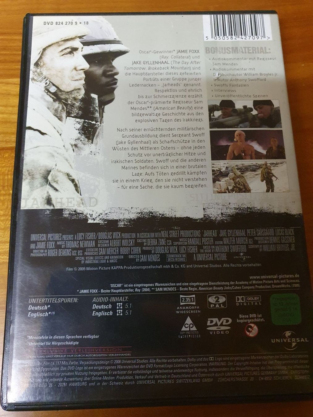 Tutti i DVDs: Jarhead - Willkommen im Dreck – Usato da Oberdorf BL venduto da BaldenEagle 1