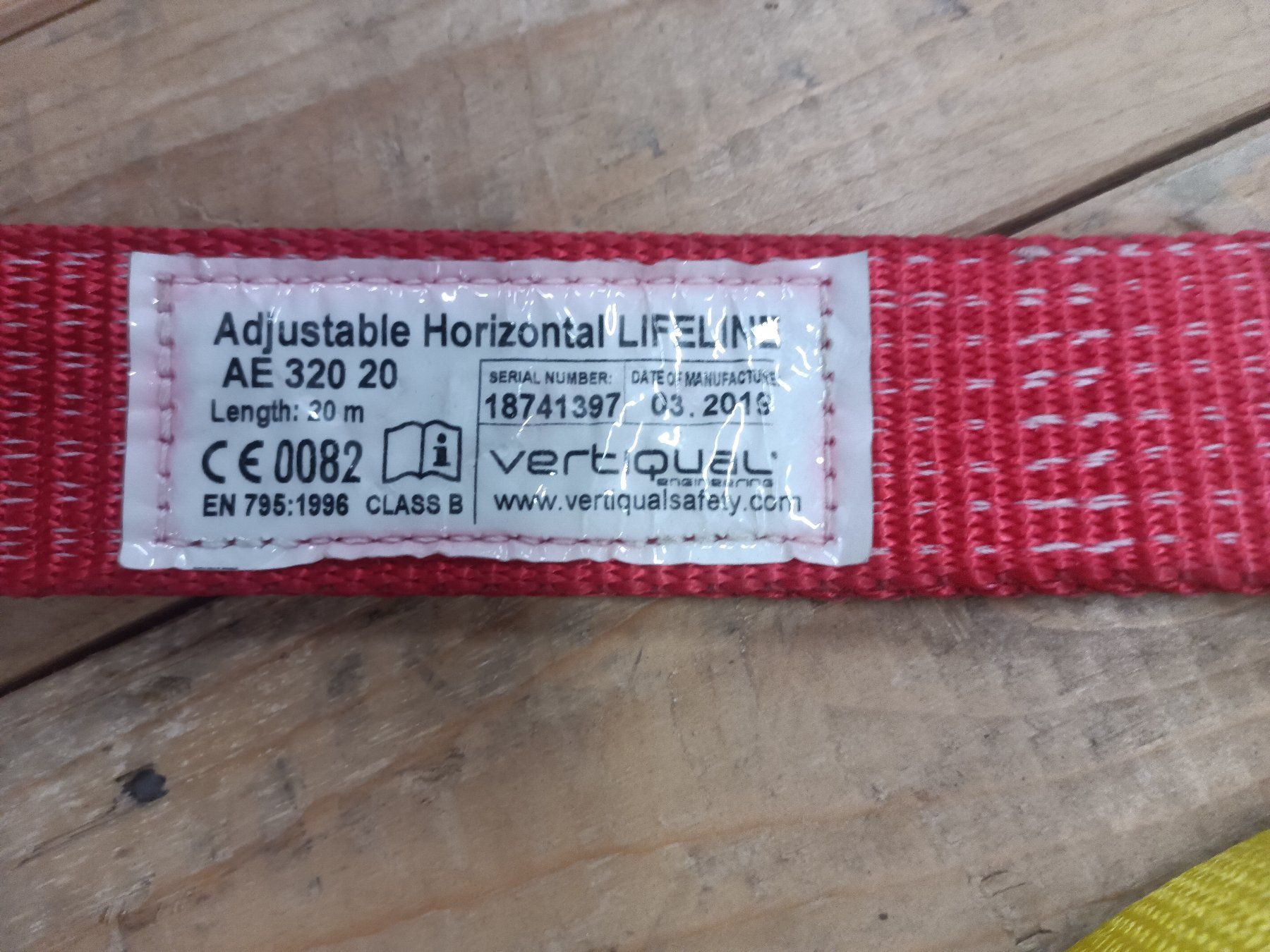 Attrezzatura da arrampicata: Absturz Verstellbare horizontale Rettungsleine – Usato da Arnegg venduto da Funny05 1
