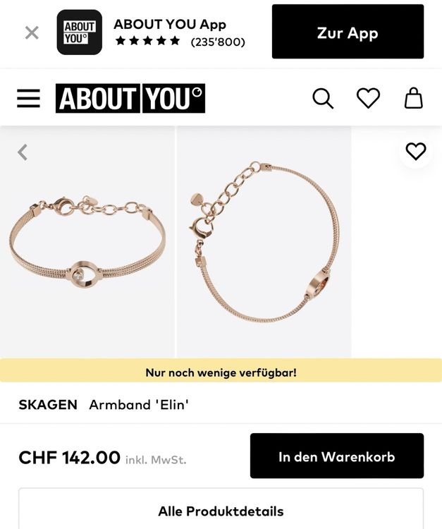 Skagen armband rosegold hot sale