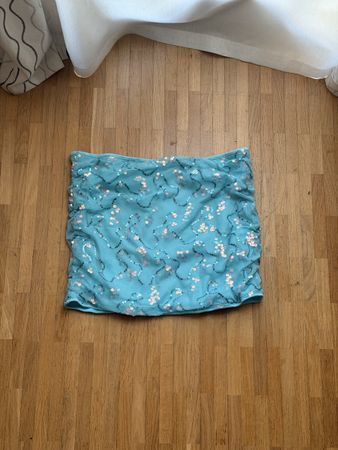 Jupe bleu pailleté taille S 