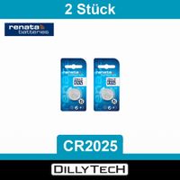 Renata CR2025 Lithium Knopfzellenbatterie - 2 Stk.