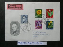 Pro Juventute 1961 Brie mit Stempel Tag der Briefmarke