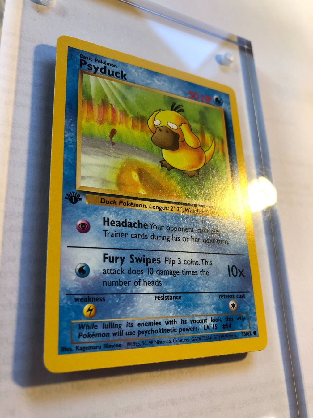 Sammelbilder & Trading cards: Psyduck 1st Fossil - MINT - ab 1.- – Gebraucht aus Giubiasco von dan_pr8b 1