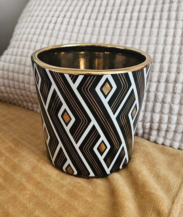 VINTHERA Moa Pot Géométrique Céramique 13 X 11 Cm - Pot De Fleurs Moderne Et Élégant