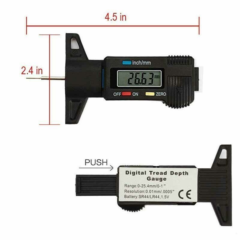 Misurare: Digital Reifenprofilmesser Tiefenmesser – Nuovo (secondo la descrizione) da Buchs SG venduto da myeasyshop 2