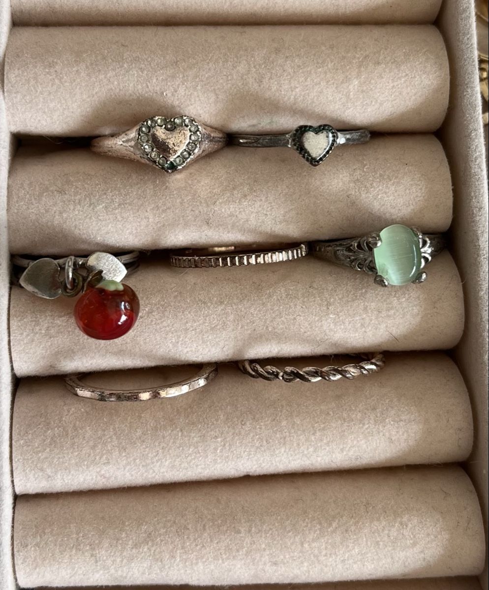 Ringe: Modeschmuck Ring Set 7-teilig silberfarben – Neu (gemäss Beschreibung) aus Muri b. Bern von Merliner01