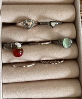 Modeschmuck Ring Set 7-teilig silberfarben