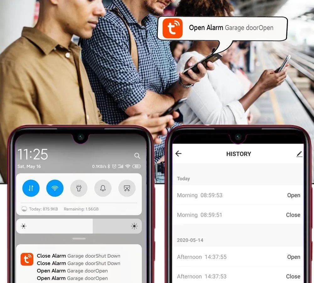 Interruttori: Tuya WiFi-Schalter Garagentor-Controller Toröffner Alexa – Nuovo e nell'imballaggio originale da Genève venduto da Top-Trend 5