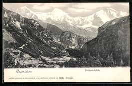 AK Interlaken, Panorama mit Heimwehfluh