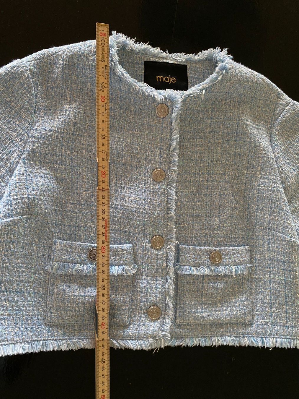 Maje Vestes: MAJE: Couture-Jacke, Blau, D-38, NP 379 – D'occasion à Gunten par divertimenti 6