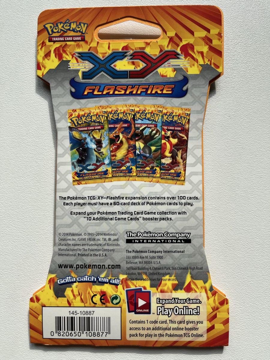 Pokémon Sammelbilder & Trading cards: Pokémon XY Flashfire Sleeved Booster Pack Mega Charizard Art – Neu und originalverpackt aus Orvin von Sebastien151 1