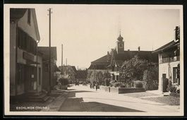 Eschlikon, Strassenpartie mit BP-Tankste