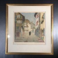 ⭐ Bild Niklaus Stoecklin Lithografie 11/100 Signiert